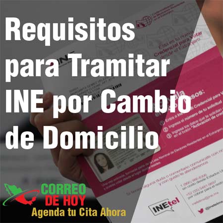 Tramitar INE por Cambio de Domicilio